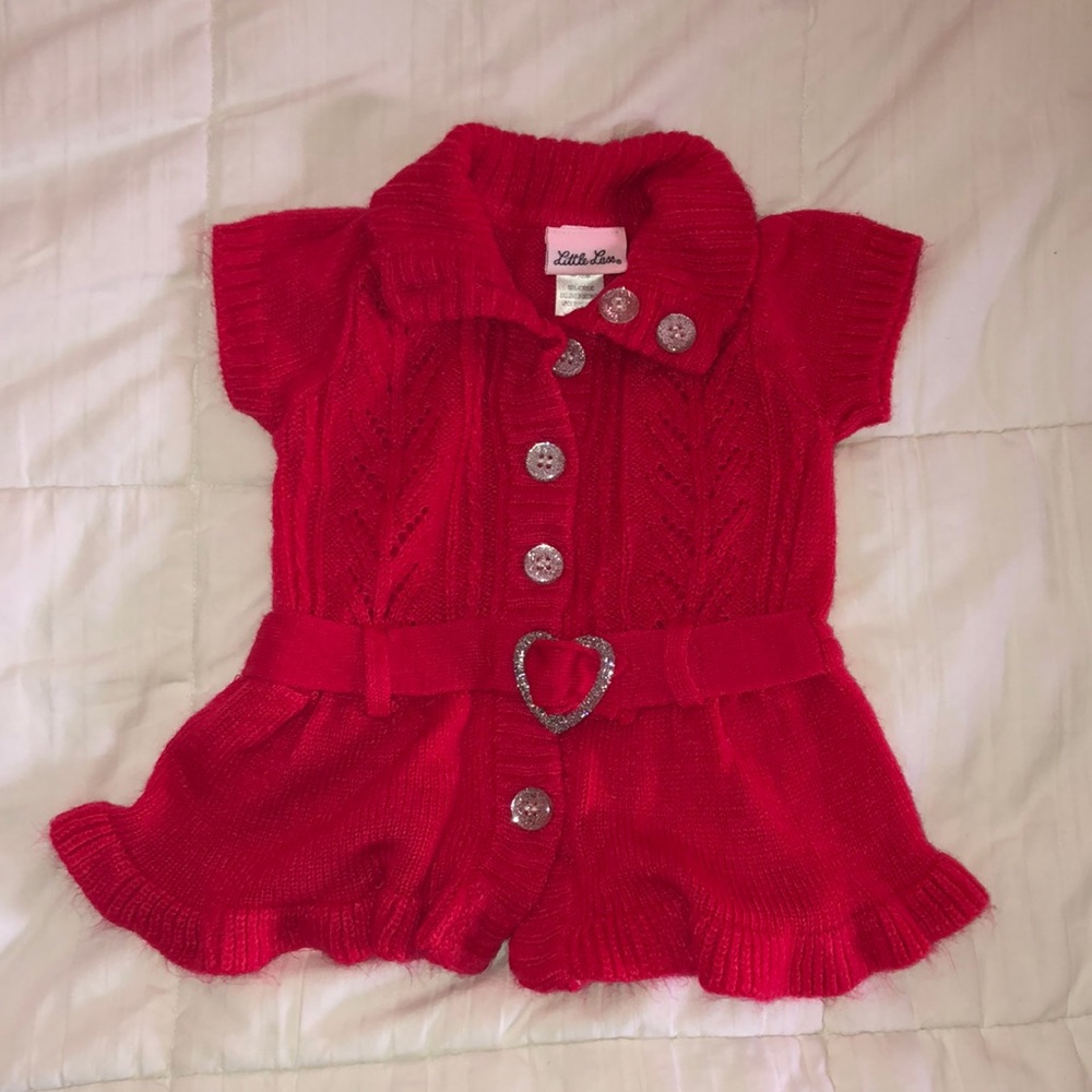 Little Lass brand button up knit 12 month top.